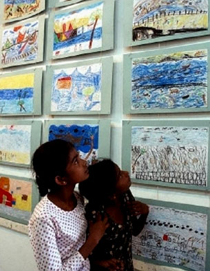 Drawings of the Tsunami by Indian school children